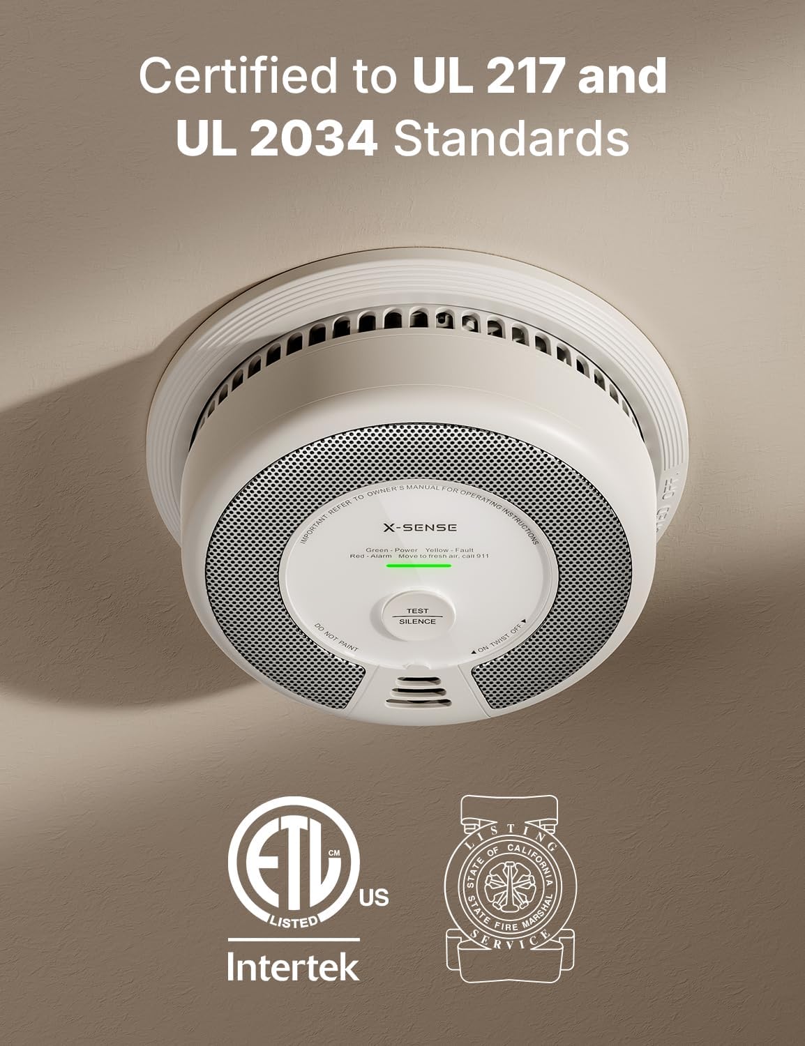 Thumbnail 1 de X-Sense SC06 5-Pack: 2-in-1 Smoke & Carbon Monoxide Alarm with 10-Year Sealed Battery