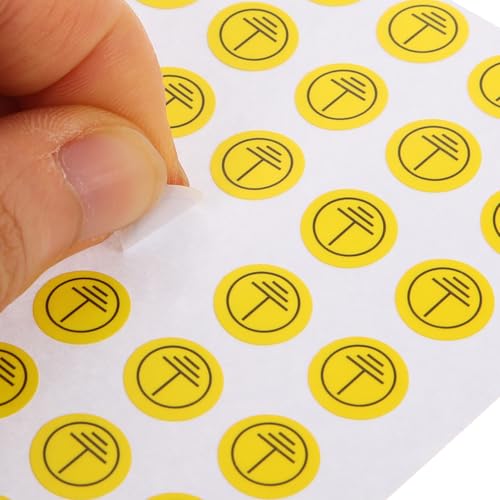 Thumbnail 3 de Gatuida Erdungsaufkleber Vinyl 800 Stück 1x1 cm – klare Erdungskennzeichnung für Elektroinstallationen