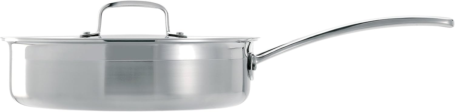 Thumbnail 6 de LE CREUSET 3-Ply Stainless Steel Sauteuse, 28 cm