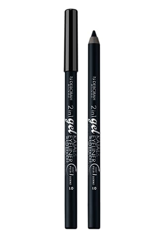 Detalle de Deborah Crayon Kajal 2in1 Gel Waterproof N°01 📐