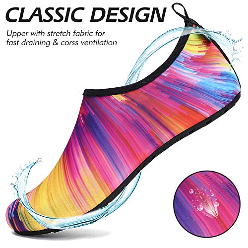 Detalle de SAGUARO Unisex Badeschuhe – rutschfest, atmungsaktiv und schnell trocknend, Mehrfarbig, EU 40/41