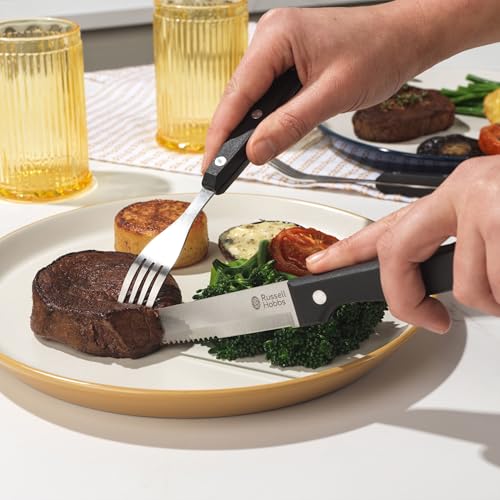 Detalle de Russell Hobbs 24 couteaux à steak et fourchettes 🥩