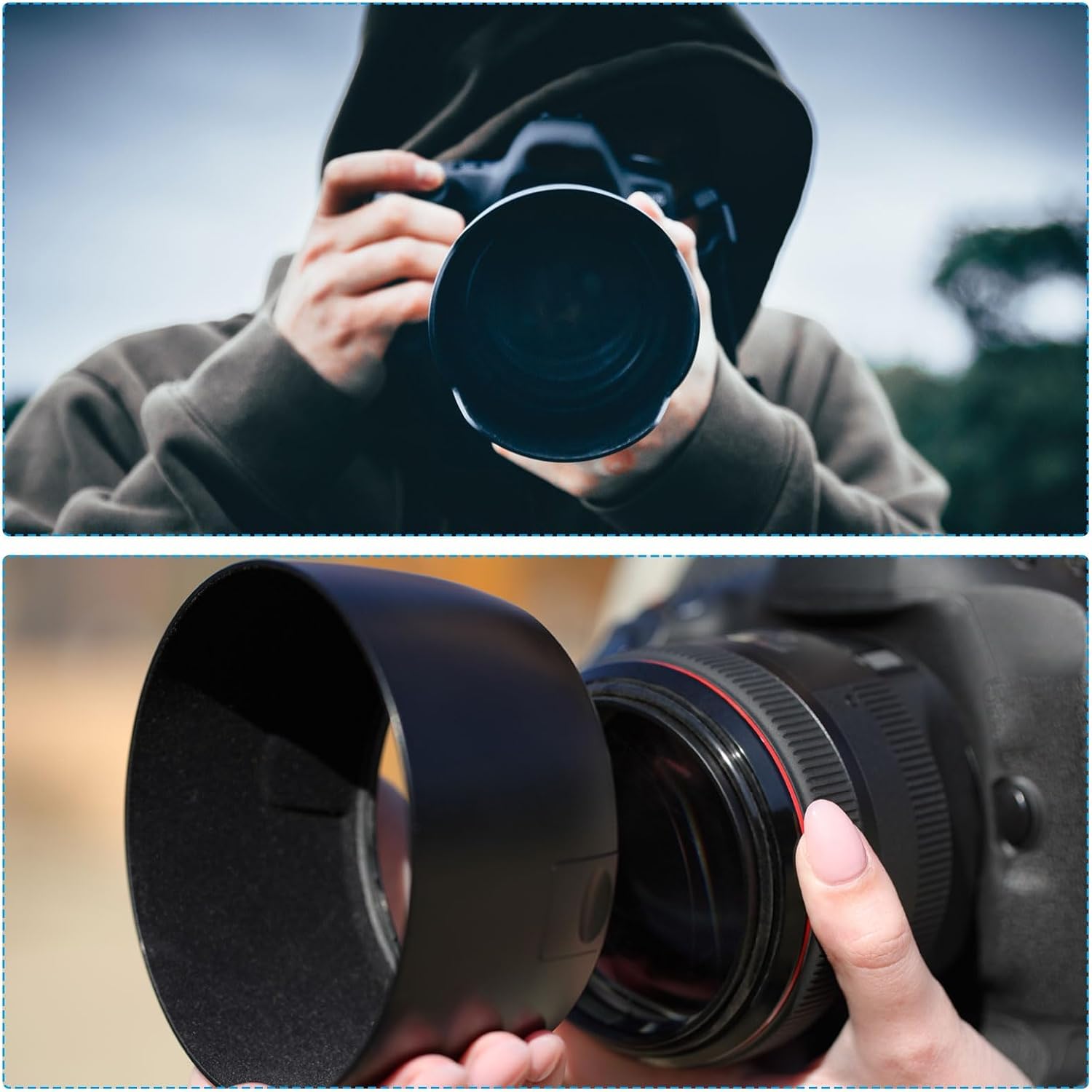 Thumbnail 6 de PATIKIL 67mm Lens Hood: Long Focus Frosted Surface with Anti-Reflective Inside and Cleaning Cloth
