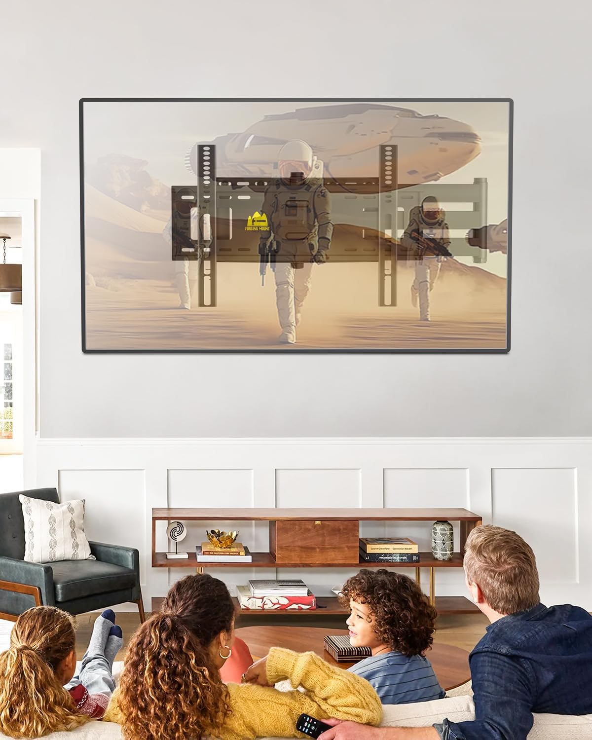 Thumbnail 6 de FORGING MOUNT Long Arm TV Wall Mount for 42-80 inch TVs with 43" Extension
