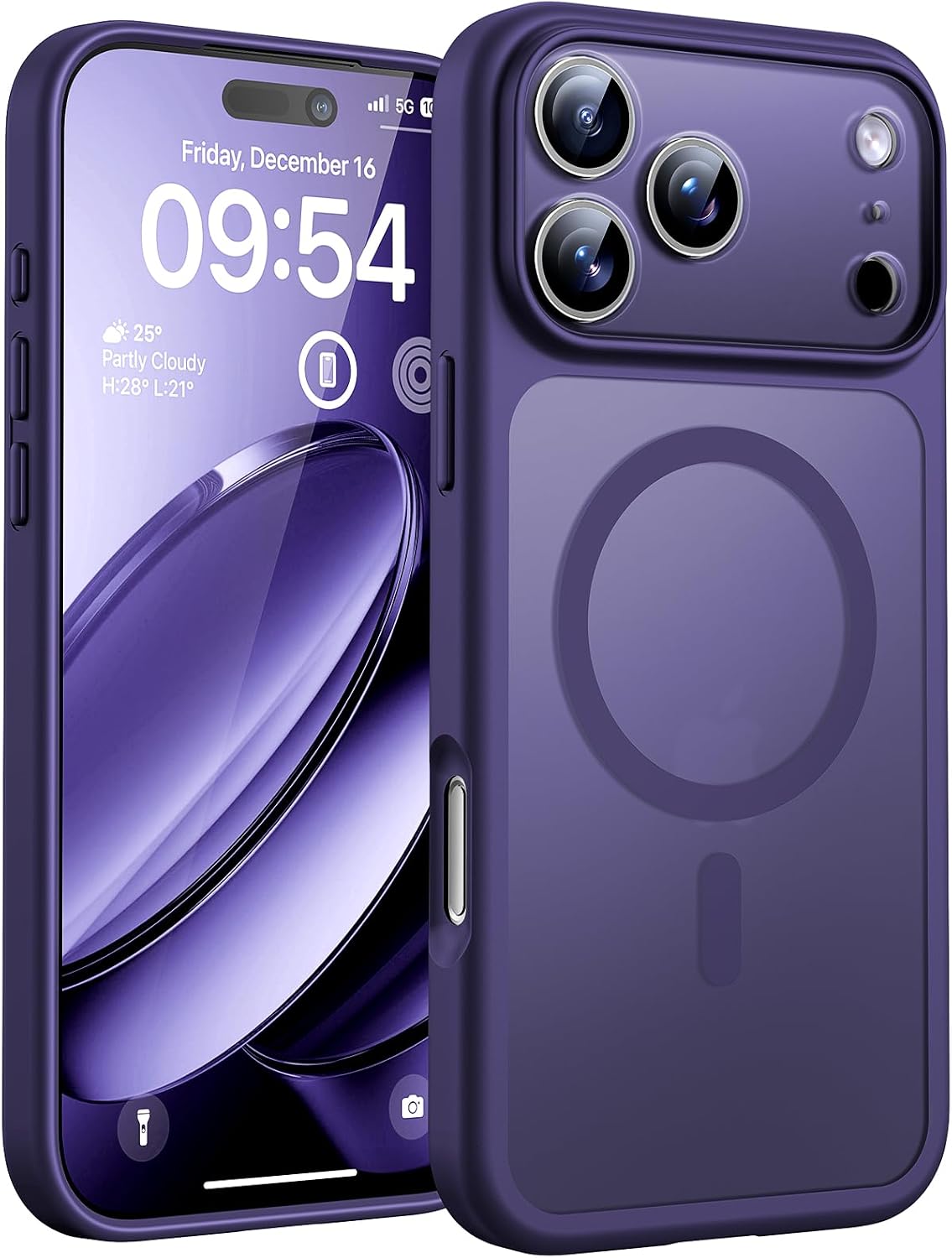 Detalle de TOCOL Cover Magnetica iPhone 17 Pro Max 6,9" Viola
