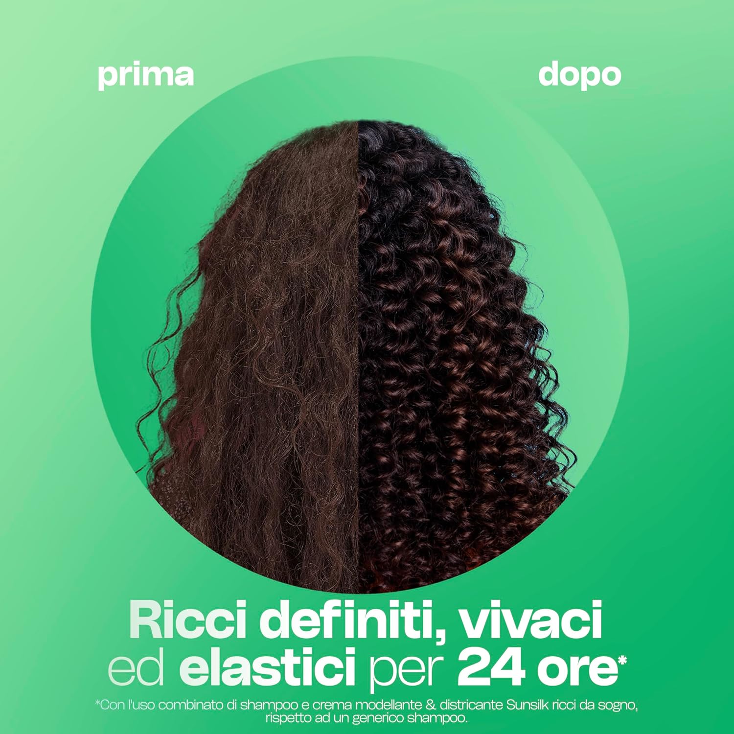 Detalle de Sunsilk Crema Modellante e Districante Ricci da Sogno – 6 pezzi da 200 ml, senza risciacquo