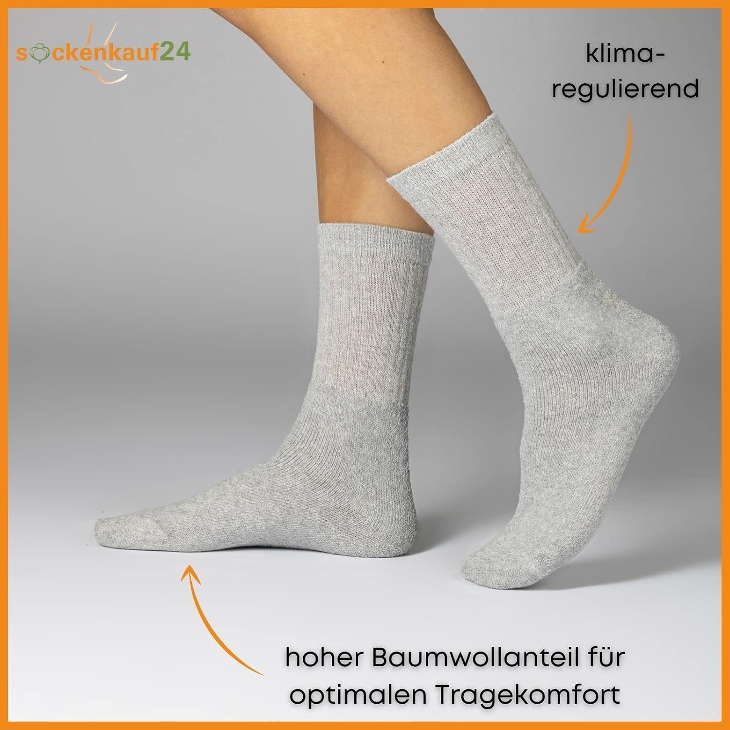 Thumbnail 2 de 10/20/30 Paar Sportsocken & Tennissocken aus Baumwolle – Herren & Damen, ohne drückende Naht