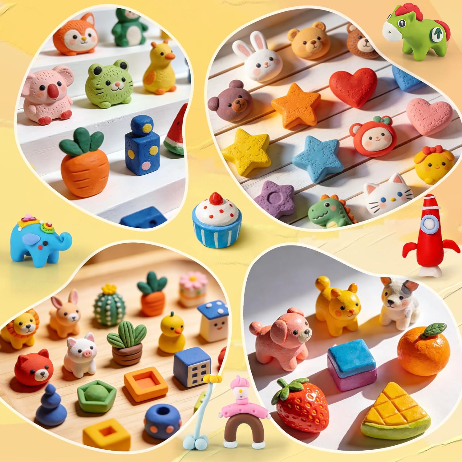 Thumbnail 4 de Ixiaoyoo Polymer Clay Set: 60 Colours plus 14 tools for Creative Sculpting