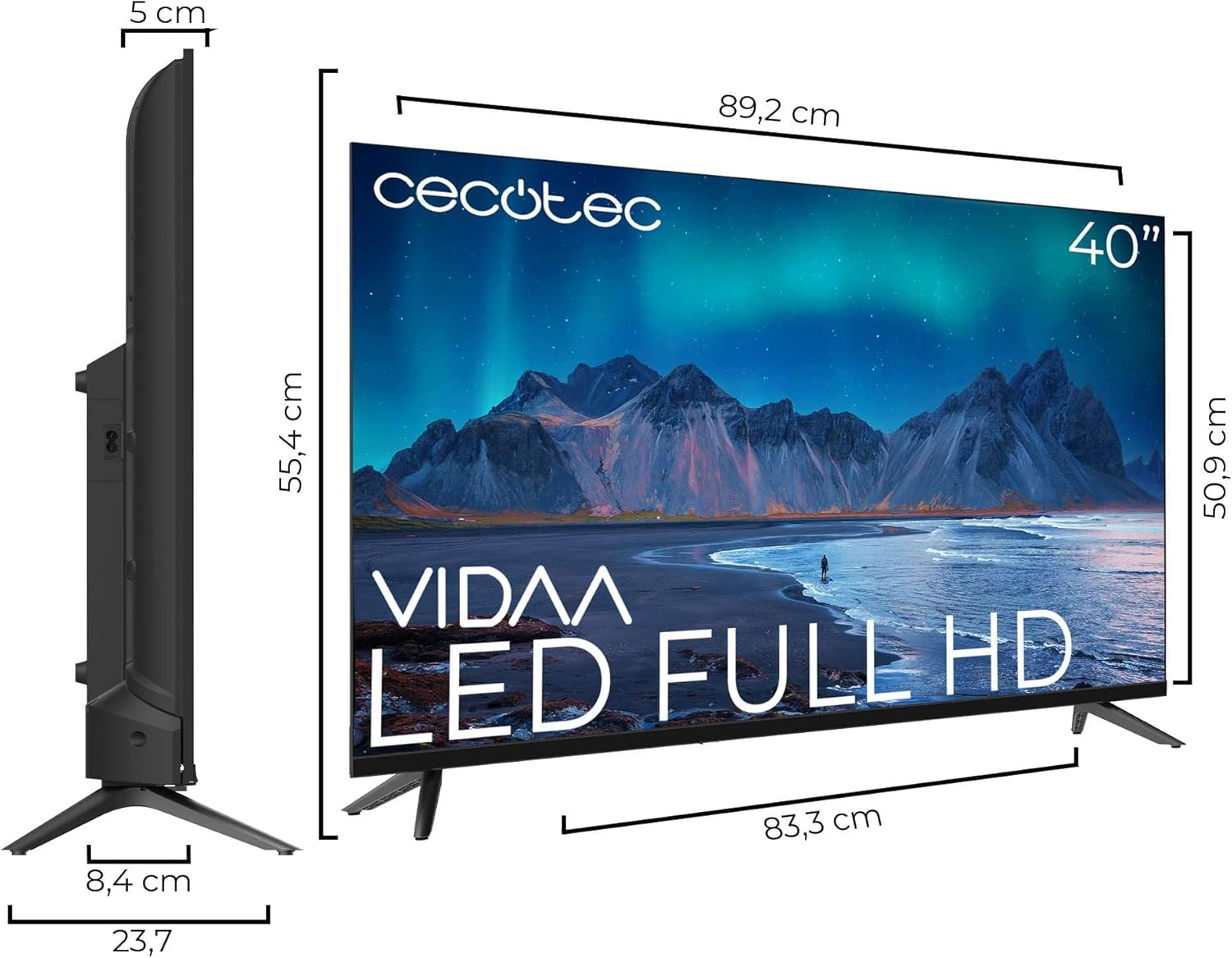 Thumbnail 1 de Cecotec A5 ALF50040 Téléviseur 40"