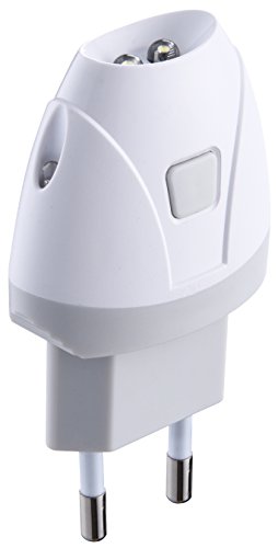 Detalle de Electraline 58303 Torcia d'Emergenza Automatica con Luce di Cortesia LED Bianco