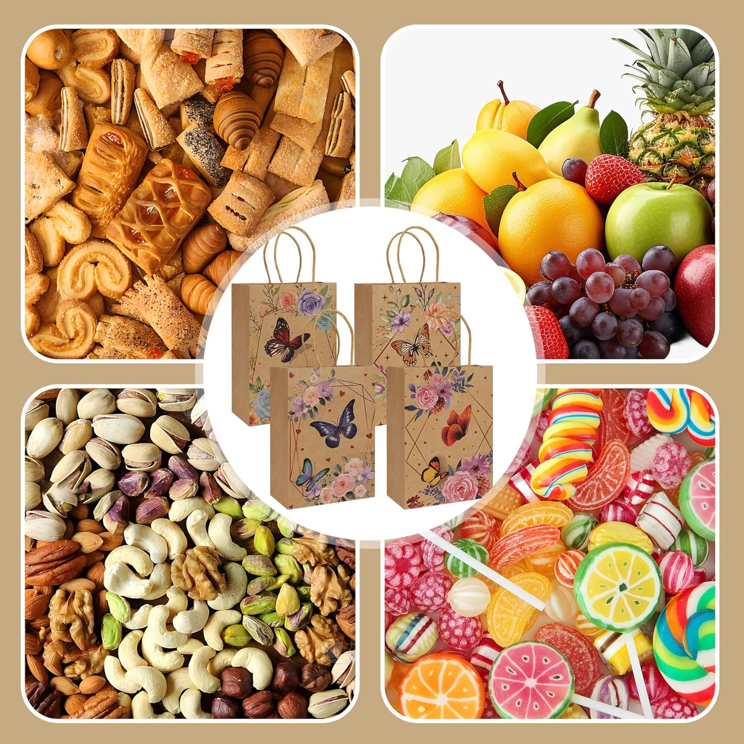 Thumbnail 5 de CSYY Schmetterling Geschenktaschen 21×15×8 cm 🎁