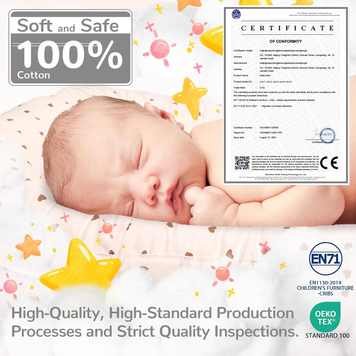 Detalle de EAQ Baby Lounger Baby Nest 0–12 Months