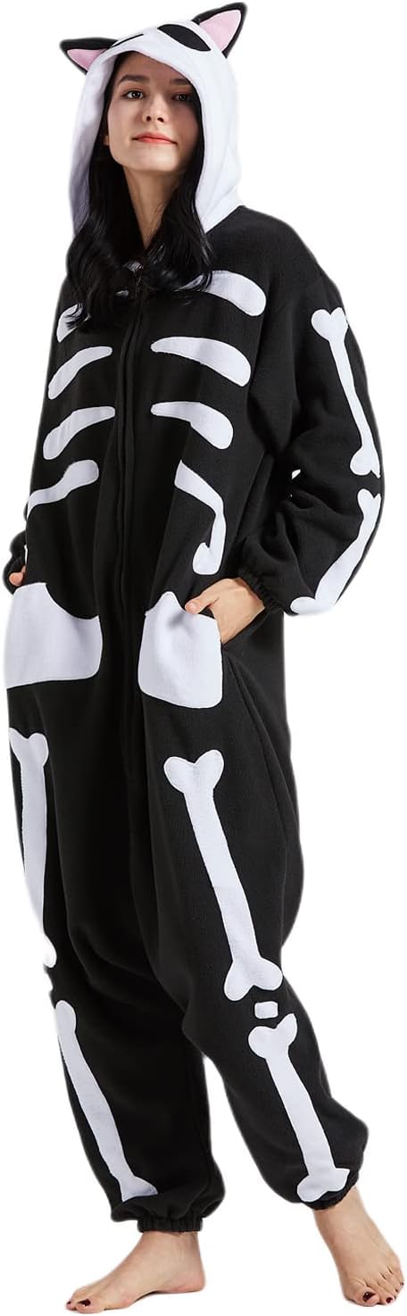 Detalle de SAMGU Adult Animal Onesie Pajamas, Polar Fleece with Hood and Pockets