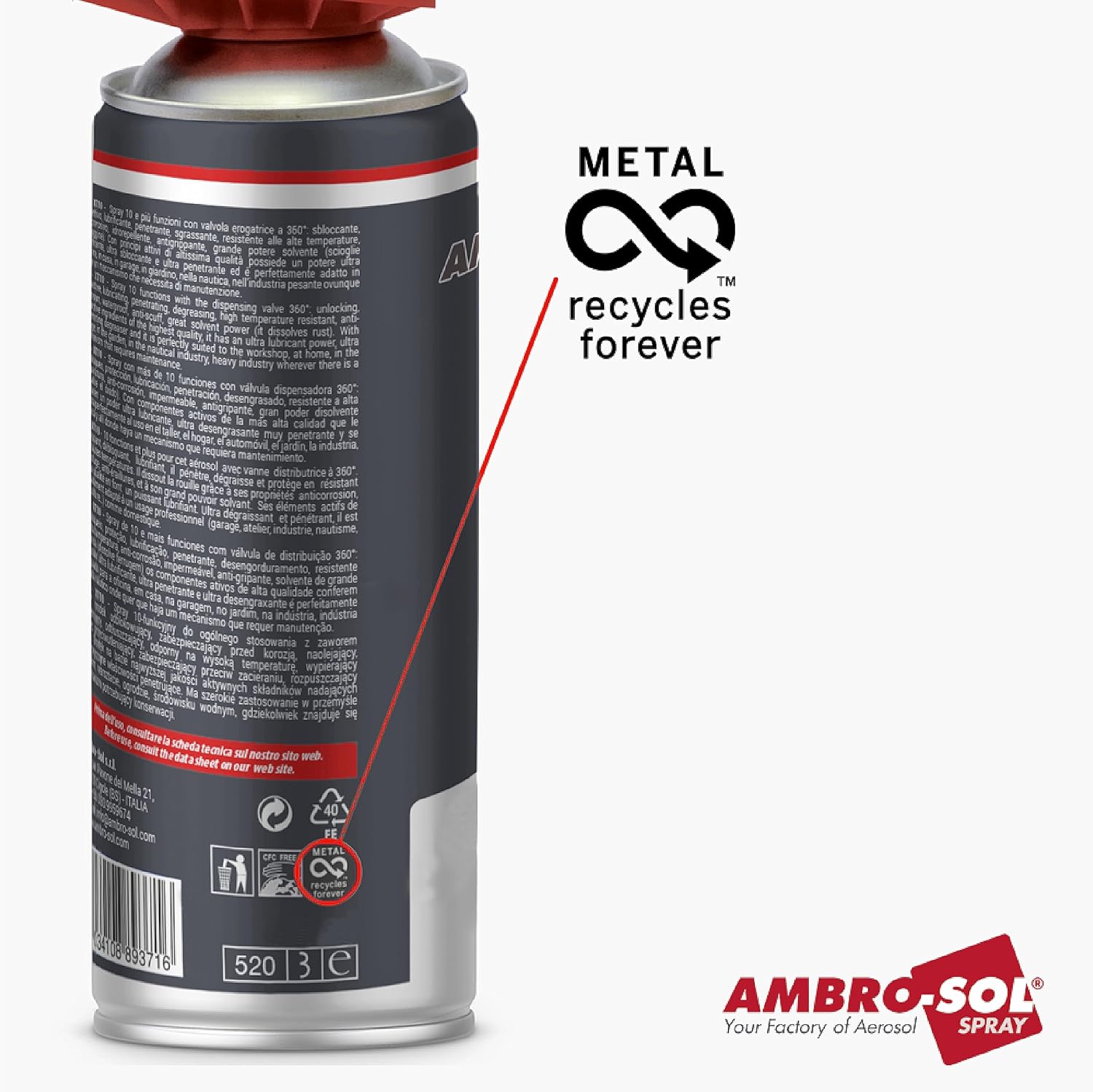 Detalle 2 de Ambro-Sol P301 Dissolve Silicone – Spray en Gel pour enlever silicone et résidus sans abîmer les surfaces
