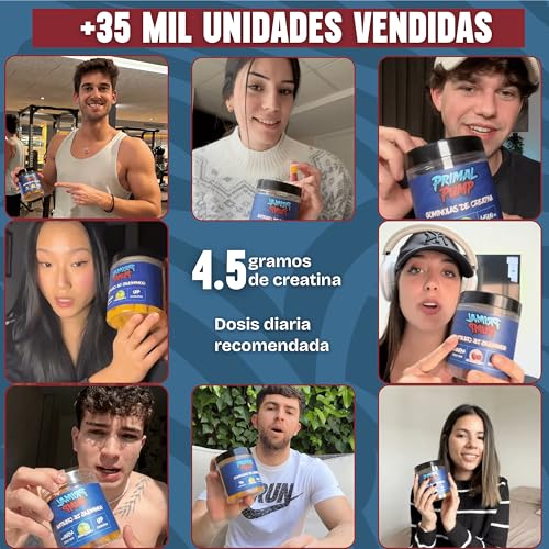 Thumbnail 5 de Primal Pump Gominolas de Creatina Monohidratada 4.5 g – Frambuesa, Vegano y Sin Gluten