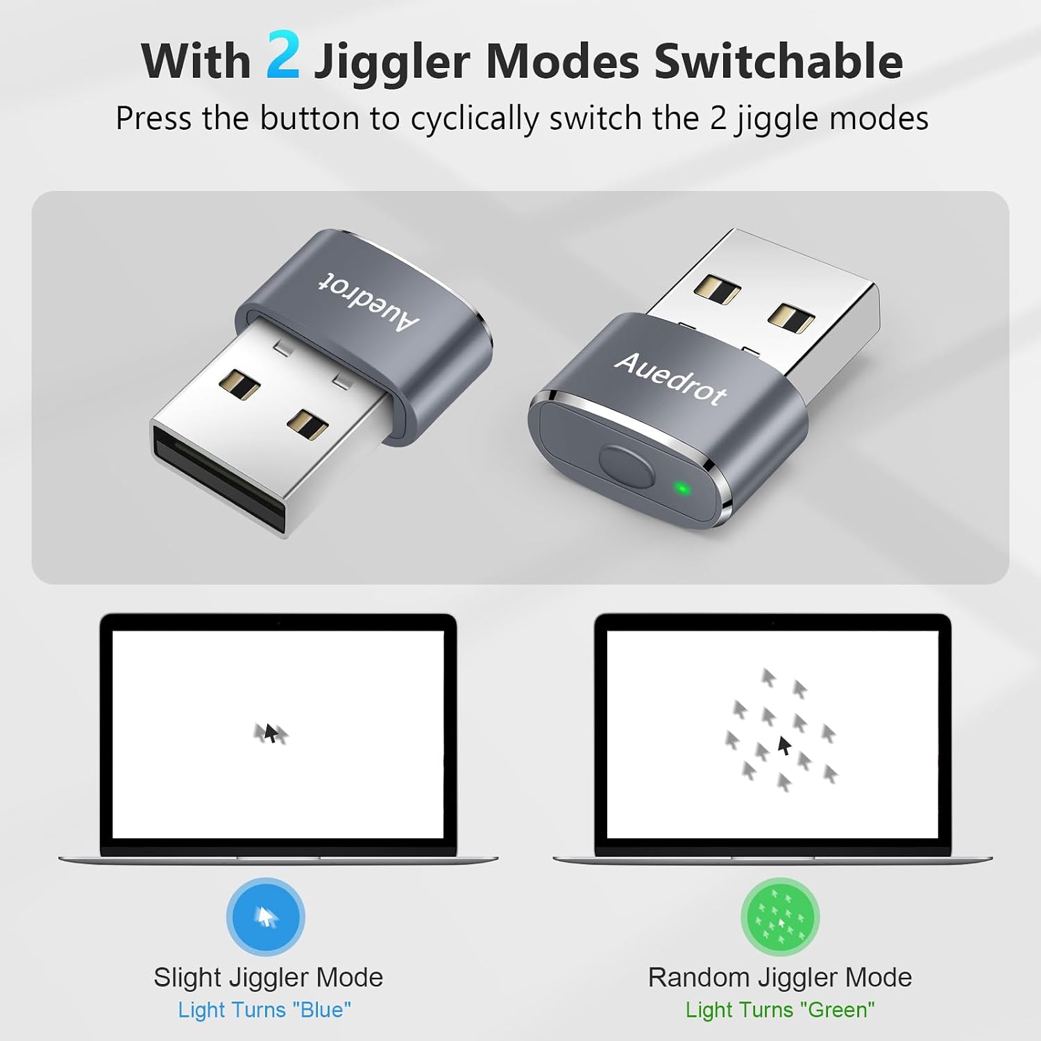Detalle 2 de AUEDROT mouse jiggler USB, 2 modes
