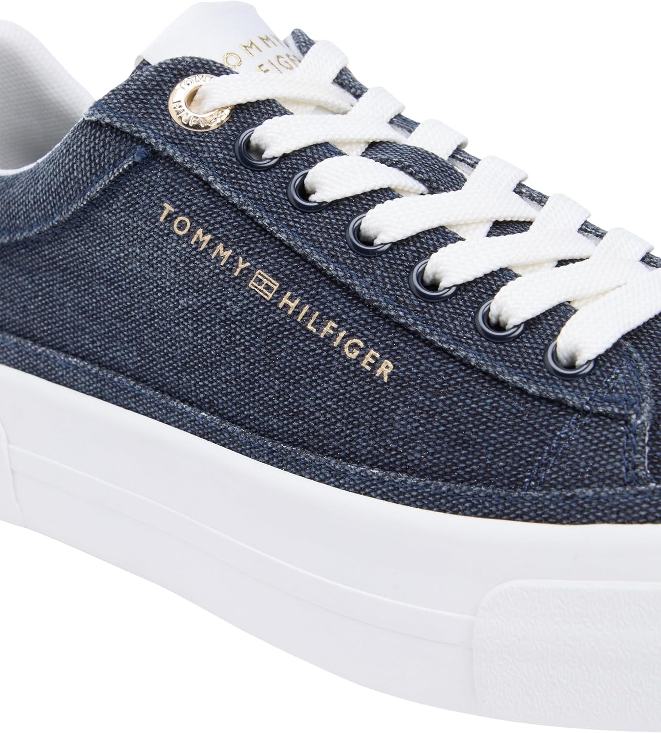 Thumbnail 3 de Tommy Hilfiger TH Foxing Platform Washed Canvas FW0FW09172, basso top donna