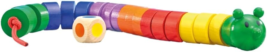 Detalle de Selecta 63005 Fädelraupe Würfelspiel