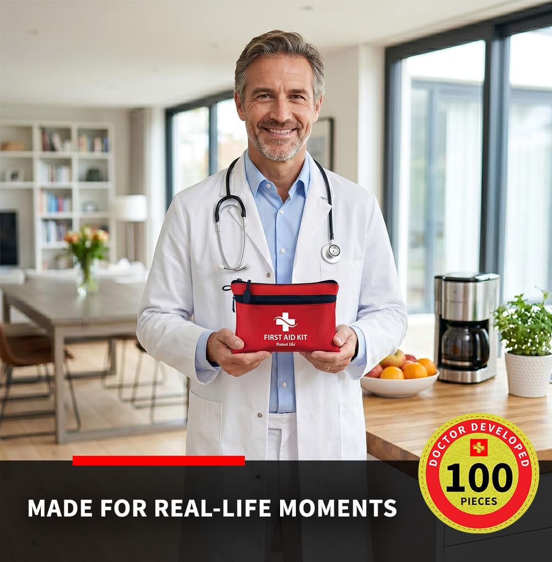 Detalle de Protect Life First Aid Kit, 100-Piece