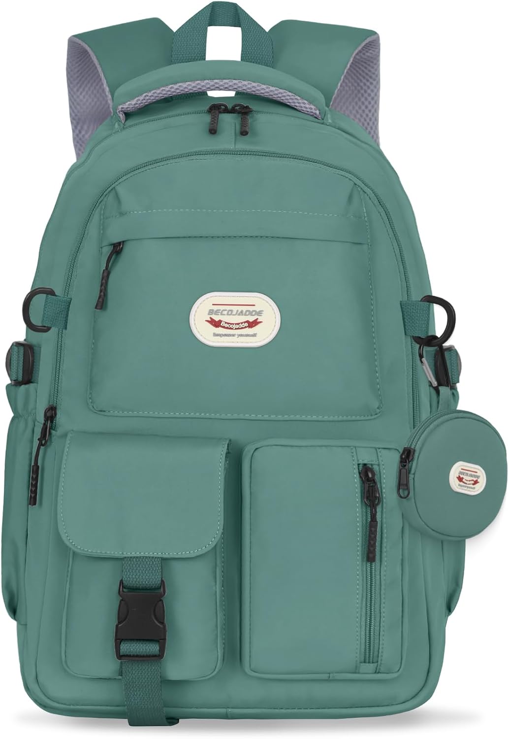 Thumbnail 1 de BECOJADDE Backpack: 25L School Daypack with 15.6'' Laptop Sleeve and Detachable Coin Pouch