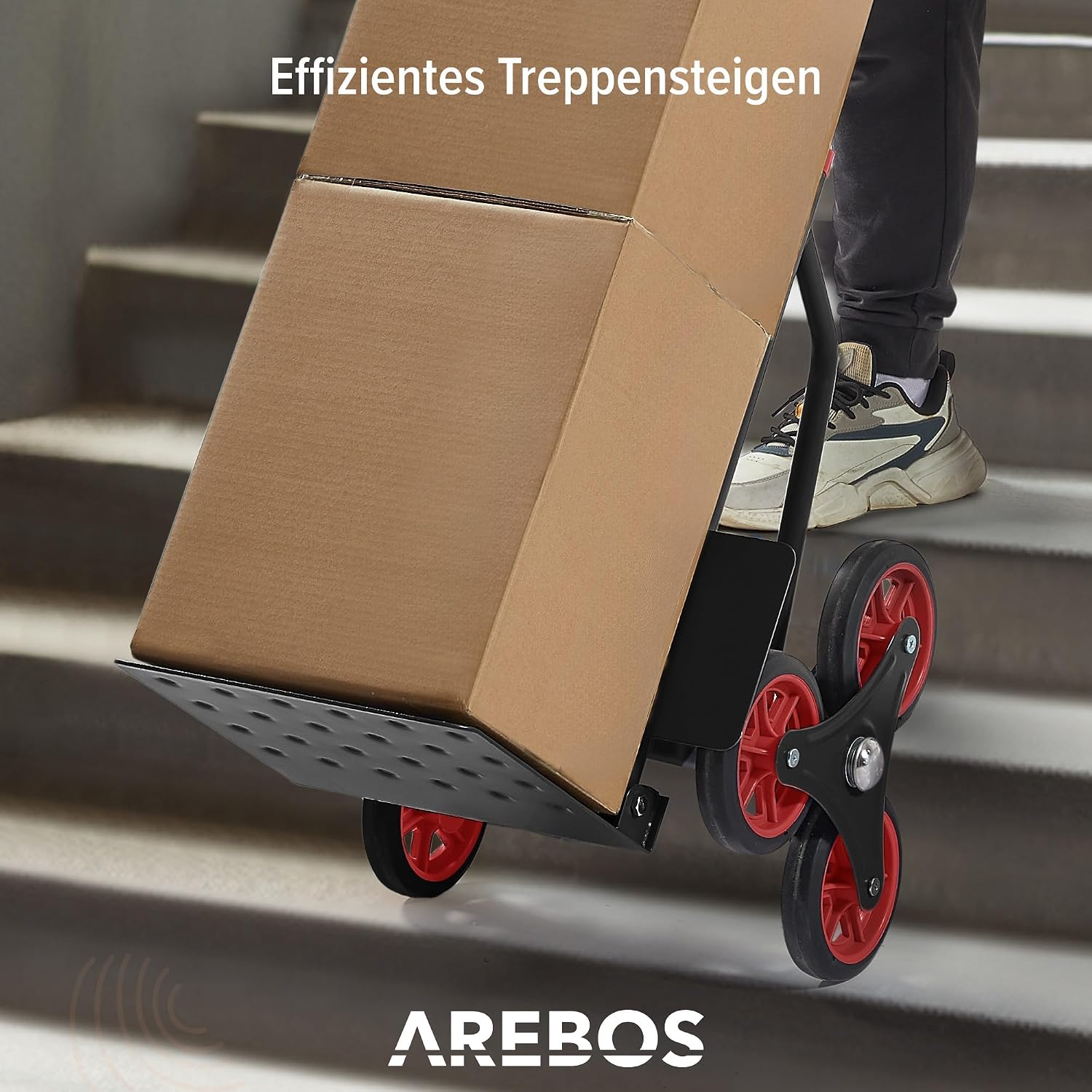 Detalle de Arebos Treppenkarre klappbar 150 kg