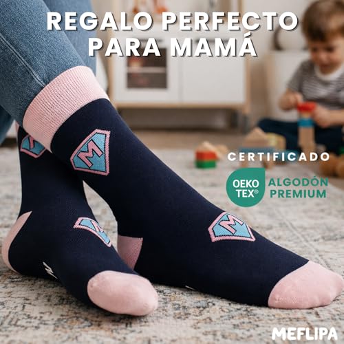 Thumbnail 3 de MEFLIPA Calcetines divertidos para mujer en caja de regalo (talla única ajustable 35-42)