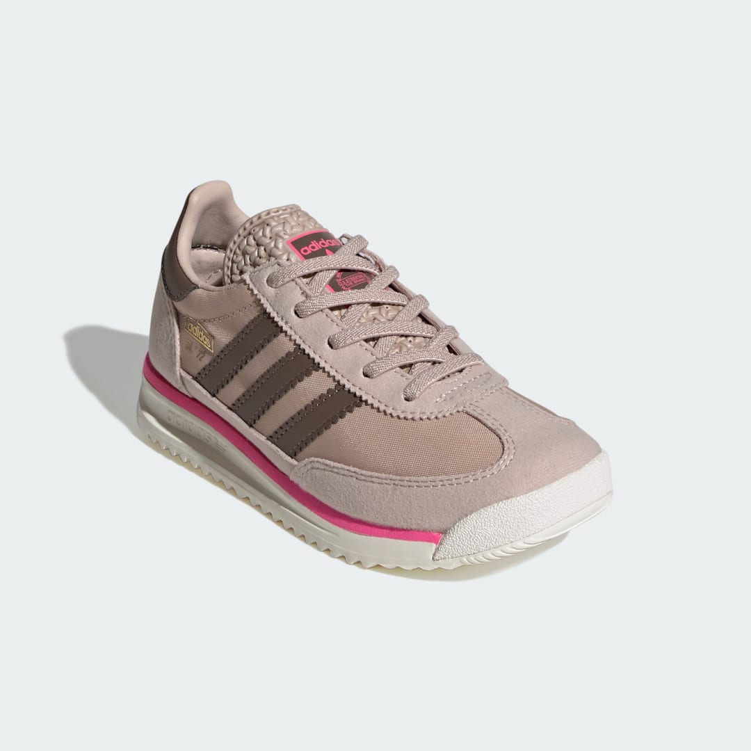 Detalle 2 de Zapatilla SL 72 RS Elastic Laces (Niños) de Adidas — color Marrón