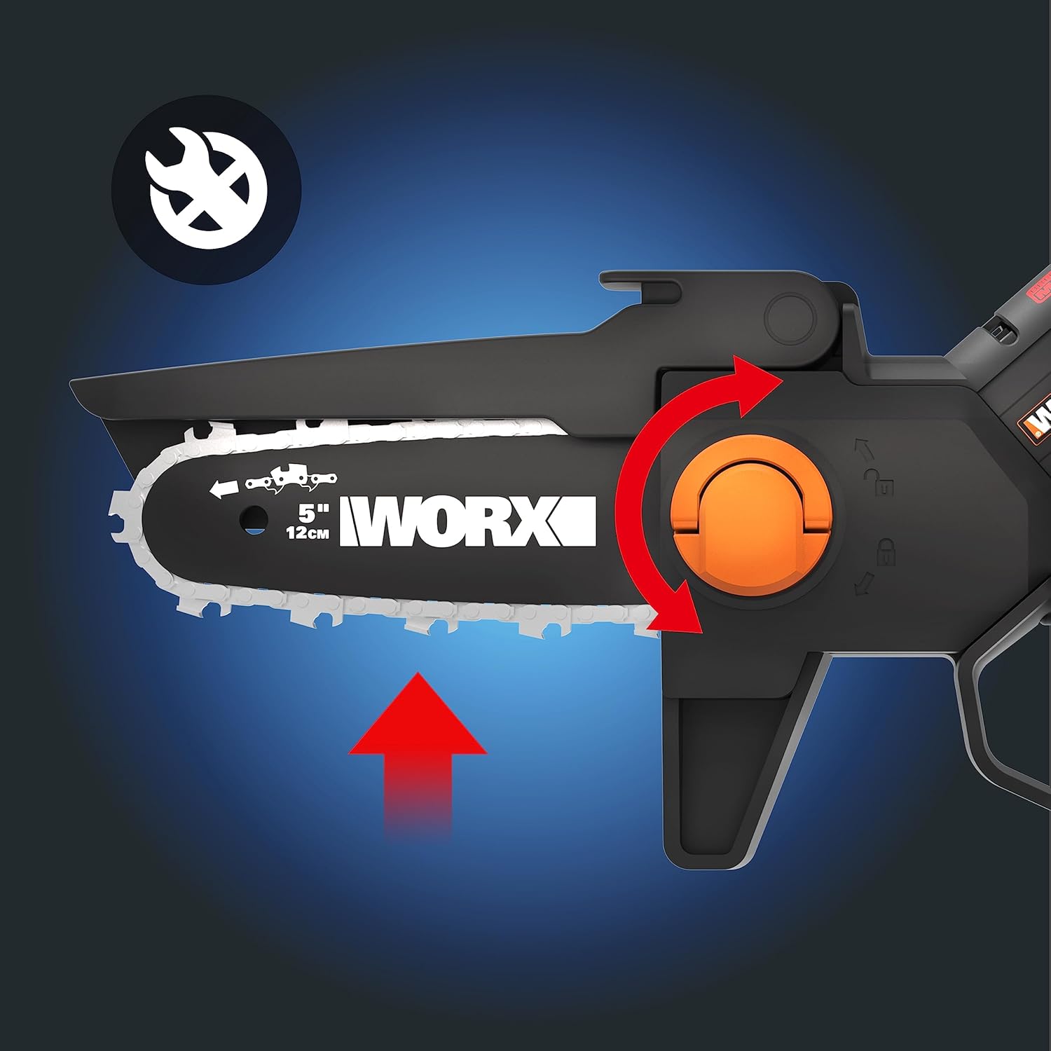 Thumbnail 5 de WORX WG325E.9 mini motosierra 20V