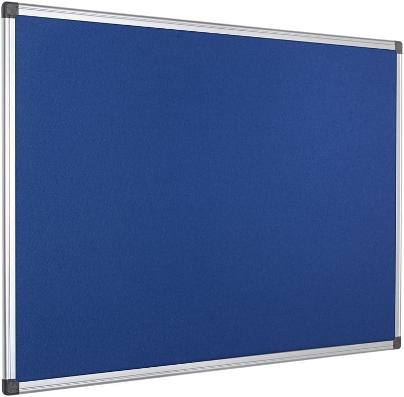 Thumbnail 6 de Bi-Office Pannello Maya in Feltro Blu 90 x 60 cm con Cornice in Alluminio