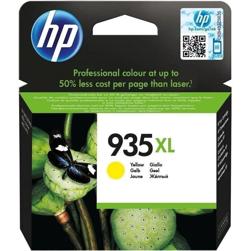 Detalle de HP 935XL Cartucho Tinta Alta Capacidad Original Amarillo para OfficeJet Pro