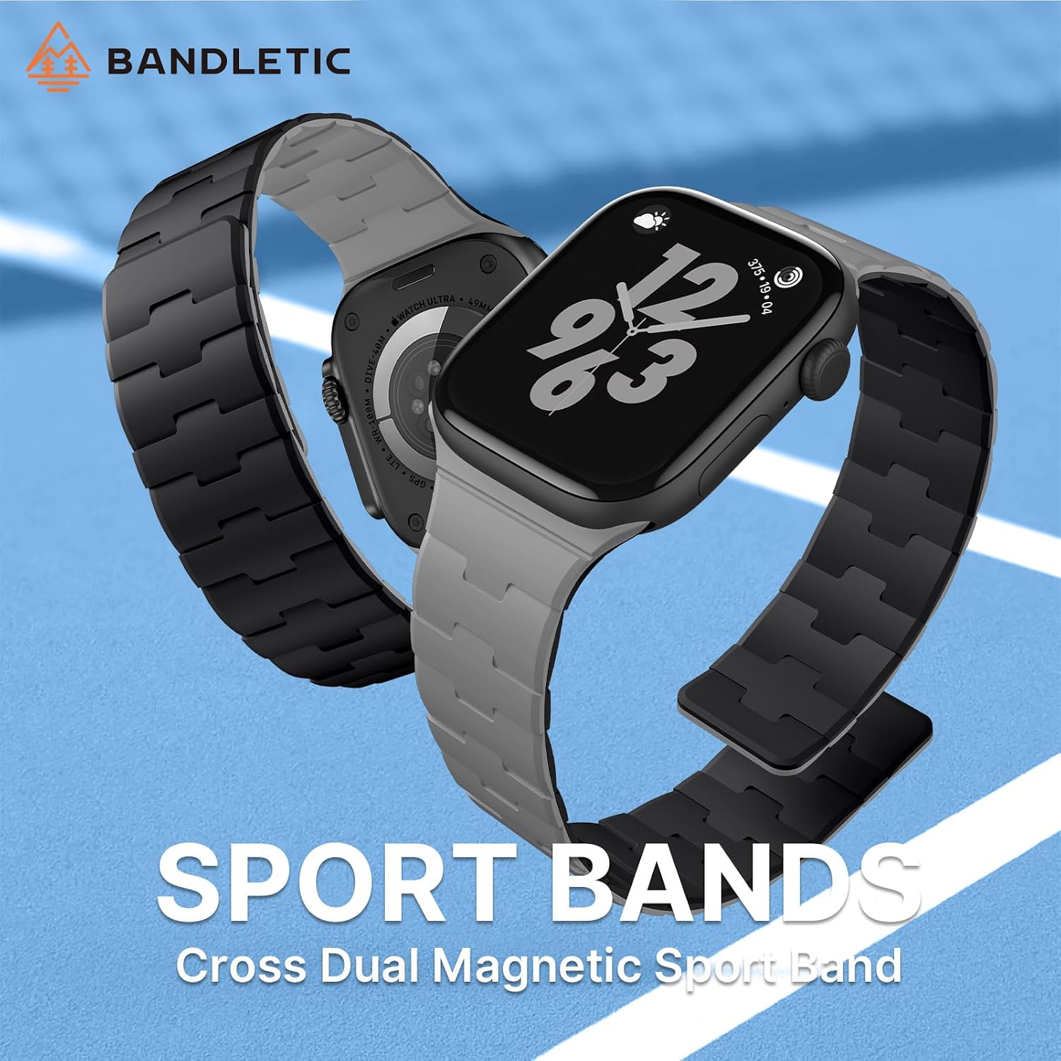 Detalle 2 de Bandletic Double Sided Wearable Magnetic Strap for Apple Watch (Series Ultra 3/2/1 to Series 3/2/1)