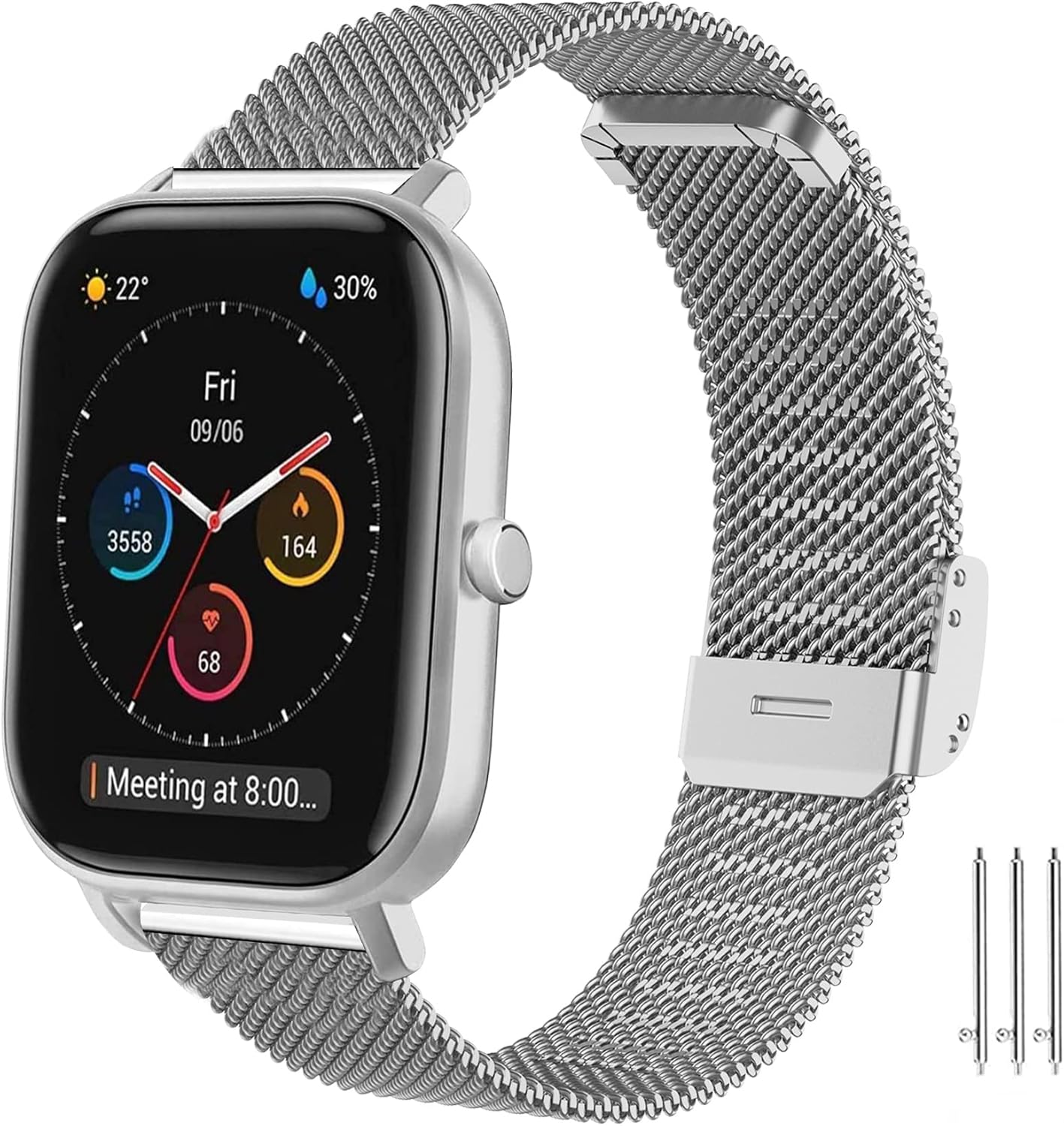 Detalle de MIJOBS Stainless Steel 20mm Strap for Amazfit GTS and GTS/GTR Series