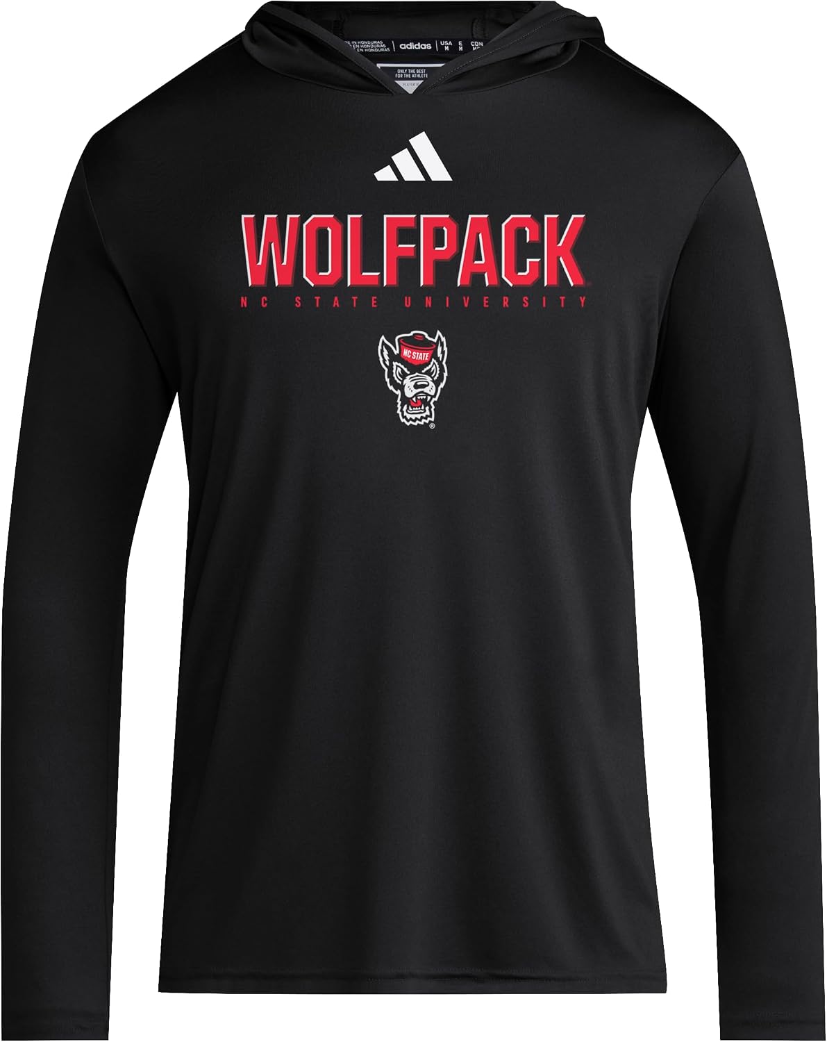 Detalle de adidas Men’s NCAA 25/26 Designed for Training Lightweight Hoodie (North Carolina State)
