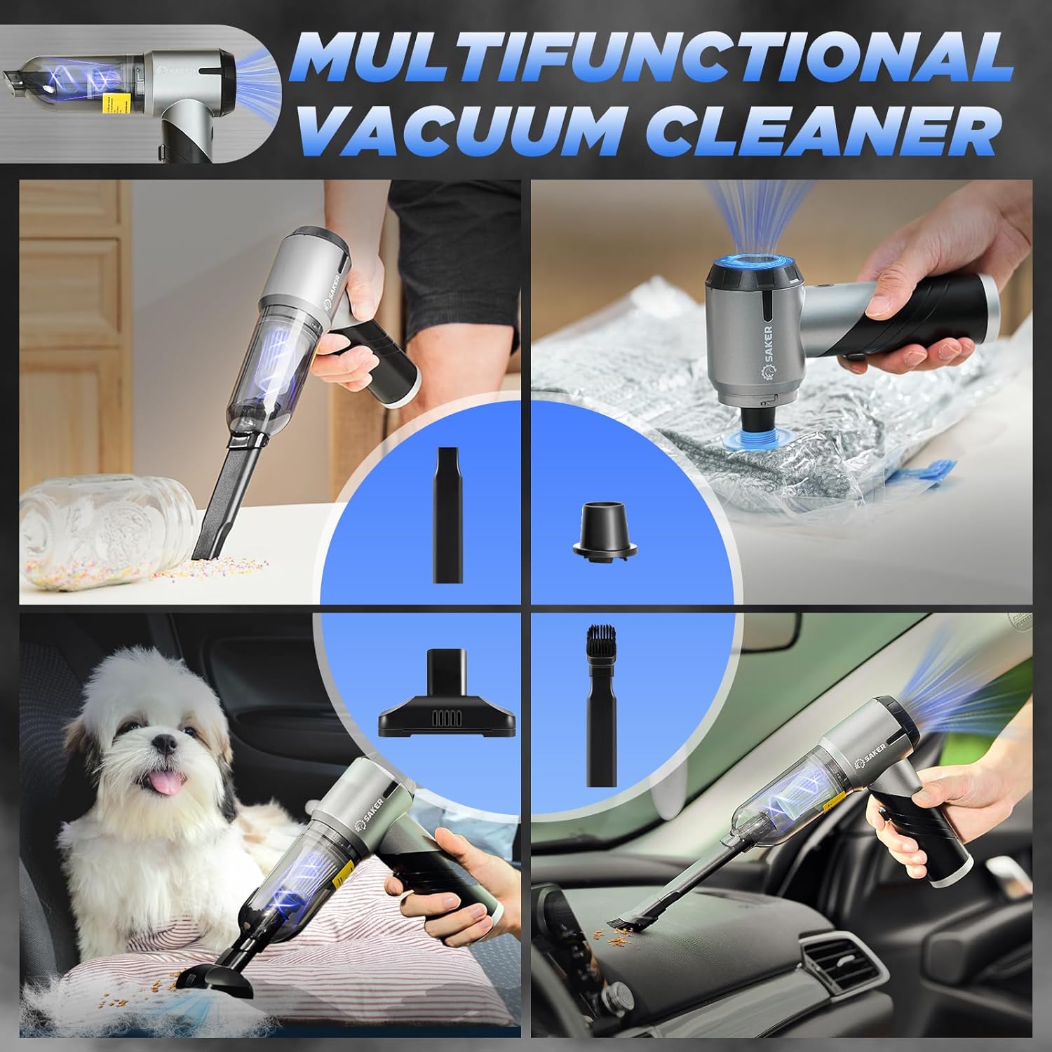 Thumbnail 5 de Saker HL132 Handheld Vacuum 17000PA 🧹