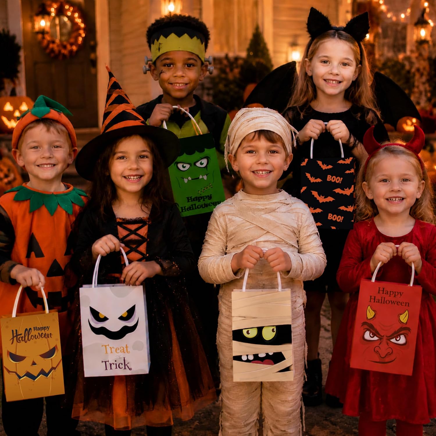 Detalle 2 de Riccioofy Halloween Treat Bags, 10-Pack