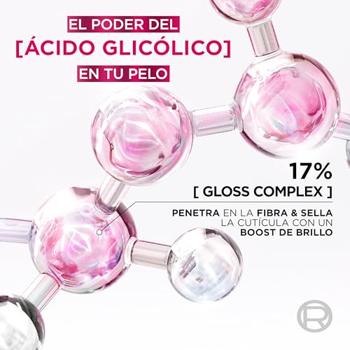 Detalle de L'Oréal Paris Elvive Glycolic Gloss – Tratamiento de Laminado, 200 ml