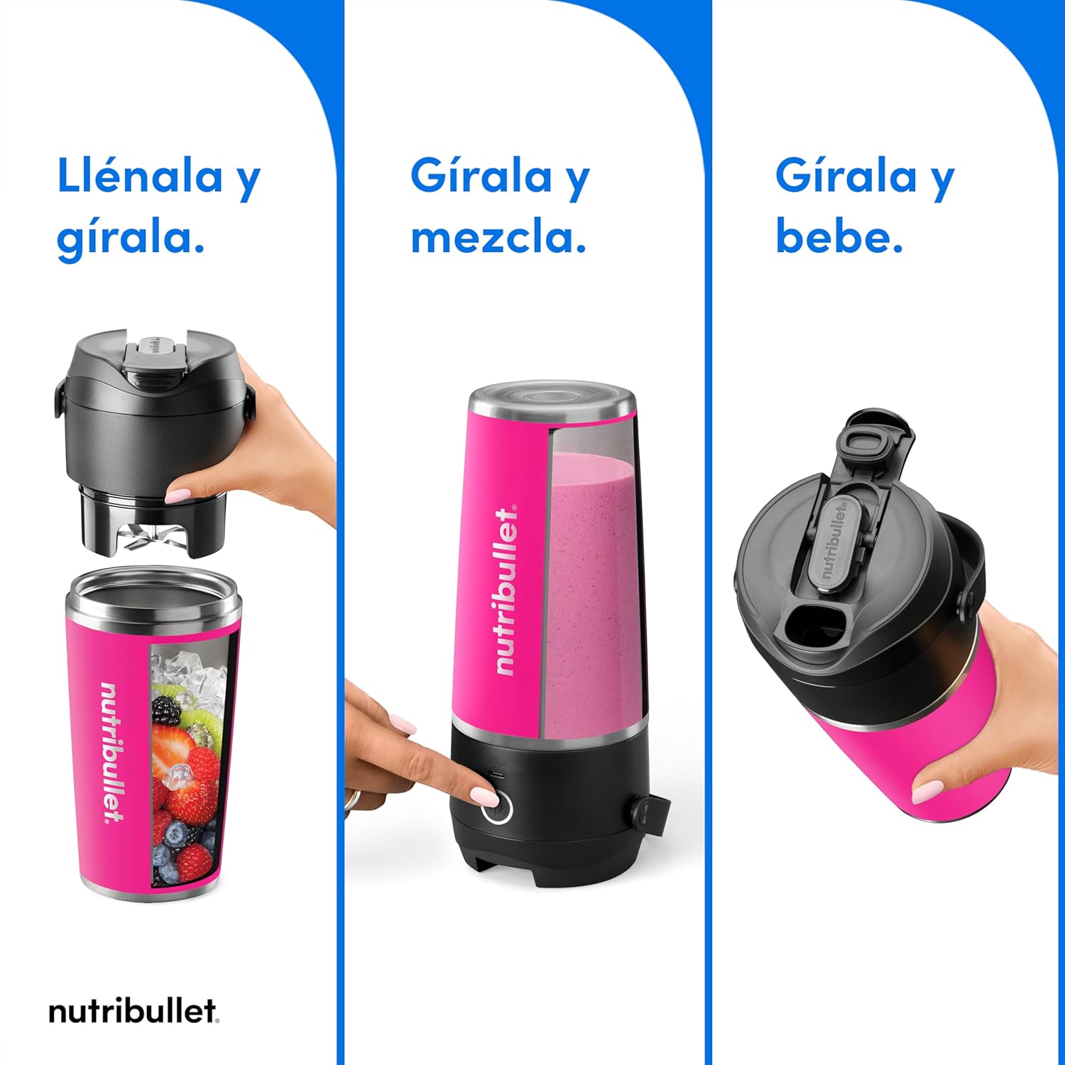 Thumbnail 2 de nutribullet Flip NBP016MA Batidora portátil 590 ml