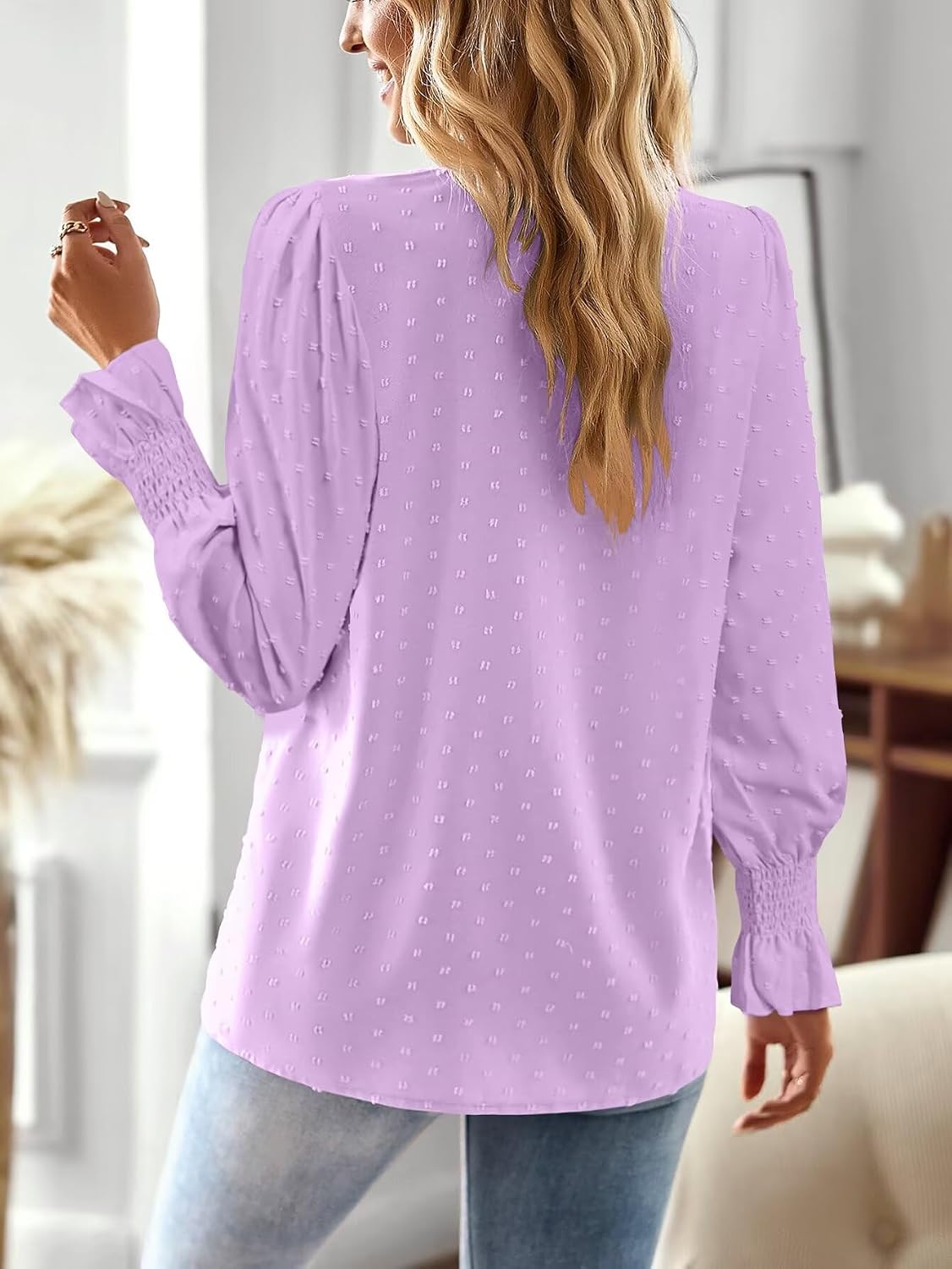 Thumbnail 2 de TUUHAW Langarmshirt Damen Herbst Boho Top