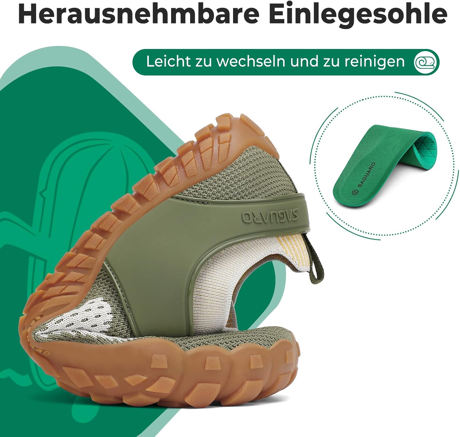Thumbnail 5 de SAGUARO Knit Barfußschuhe – rutschfest, Zero-Drop, Knit Mesh, Größe 36–48