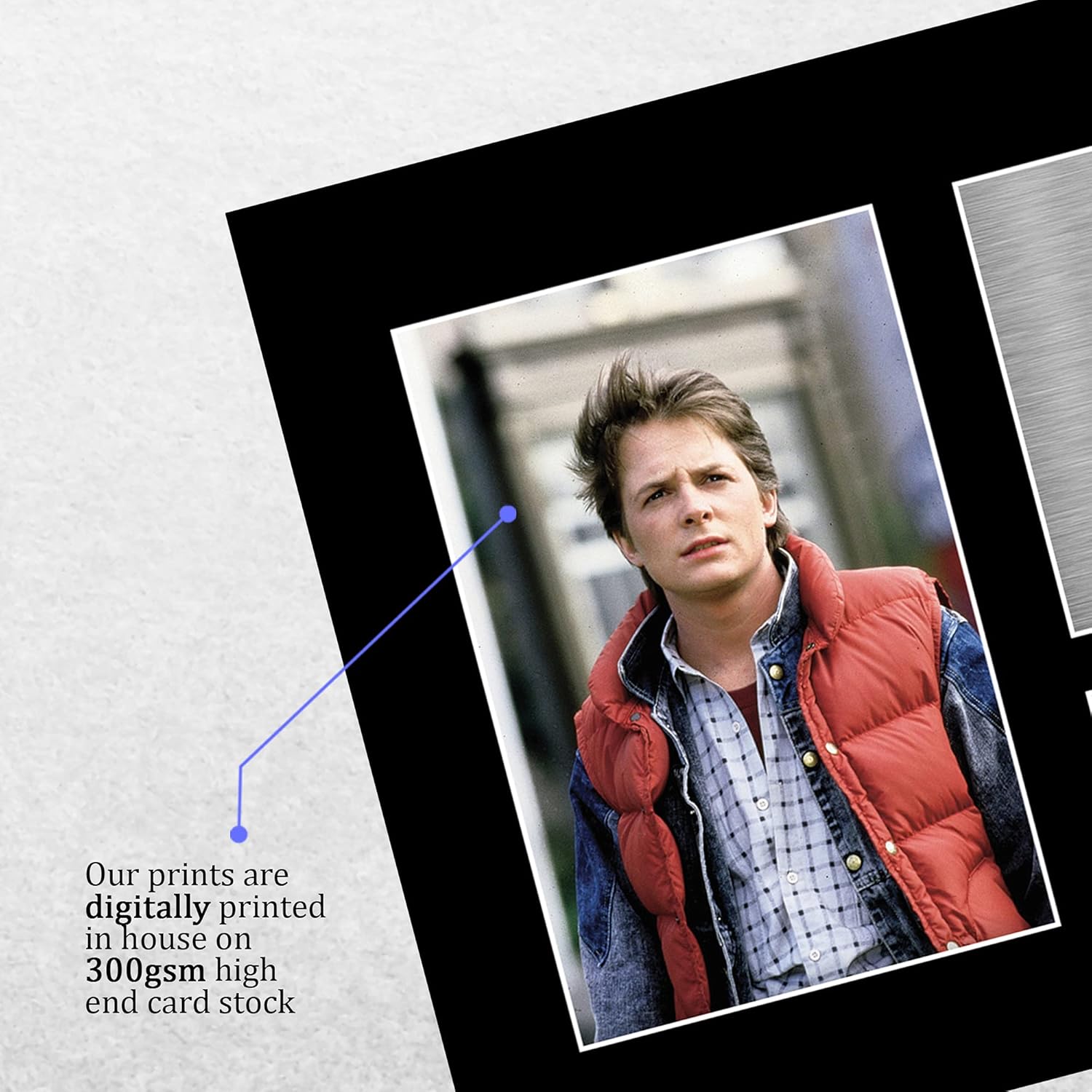 Thumbnail 3 de HWC Trading A4 Michael J Fox Back to the Future Signed Print — Marty McFly Memorabilia