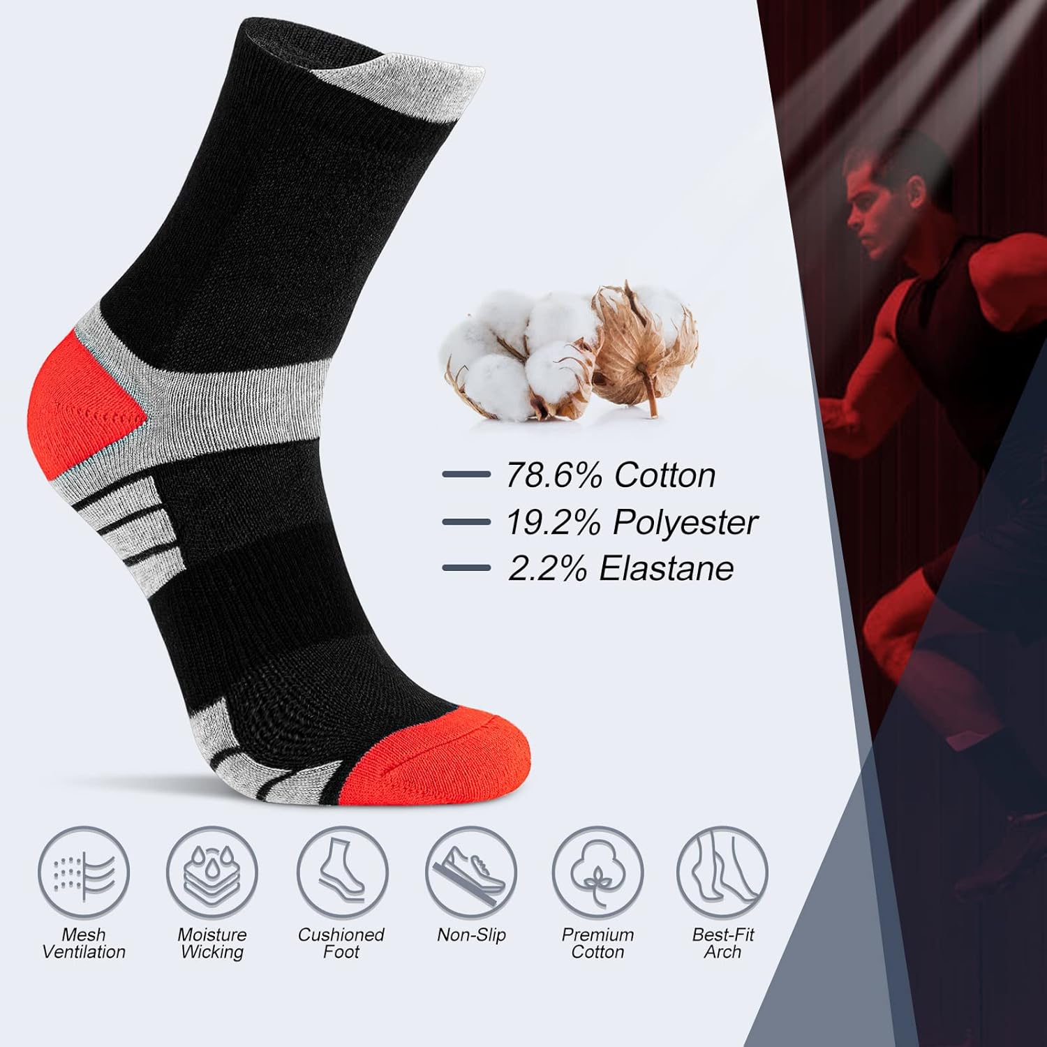 Thumbnail 4 de Niofind Socken 6 Paar Sportsocken