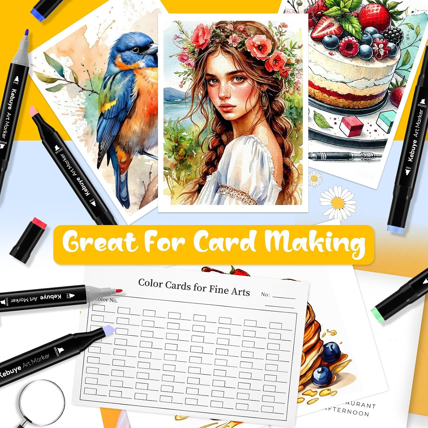 Detalle de Kebuye Markers Set 120 Colours