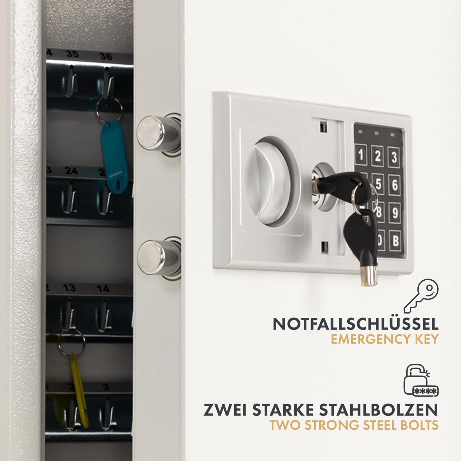 Detalle 2 de casa pura Schlüsseltresor 27 Schlüssel 🔐