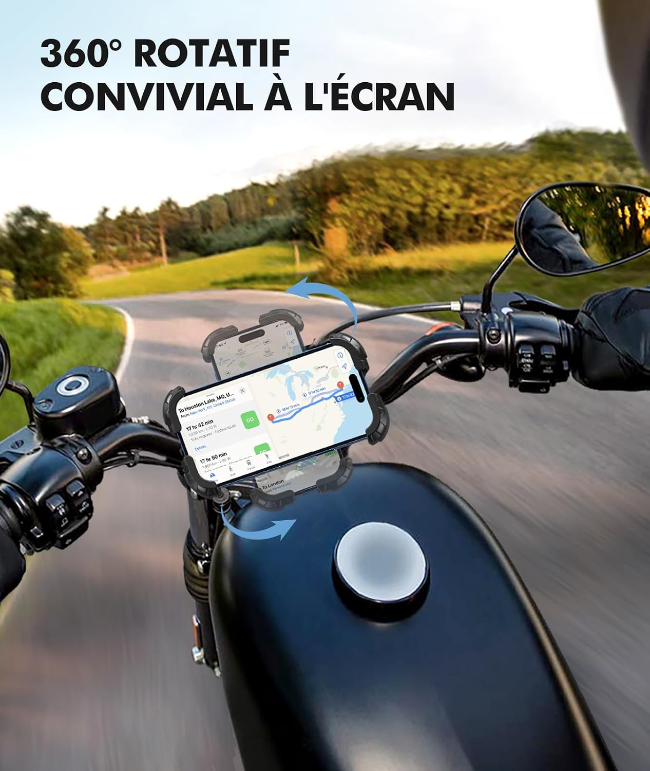 Detalle 2 de Babacom Support téléphone vélo 360°