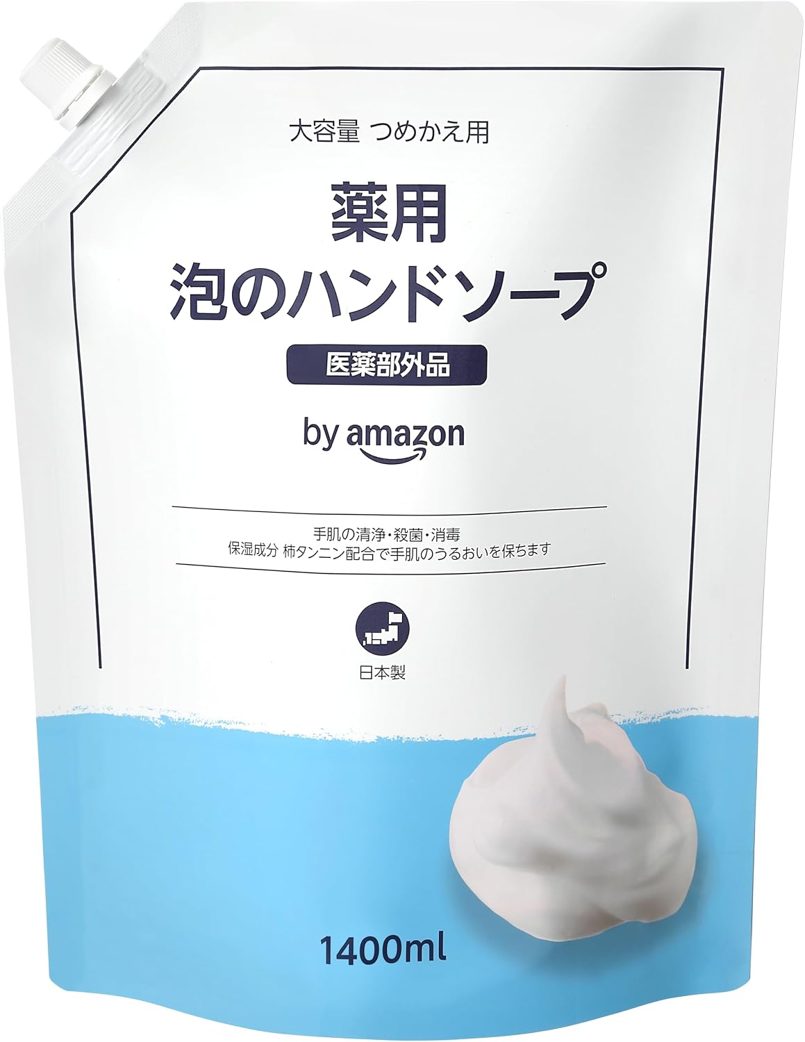 by Amazon 薬用泡のハンドソープ 1400mL 日本製・泡ポンプ用詰め替え
