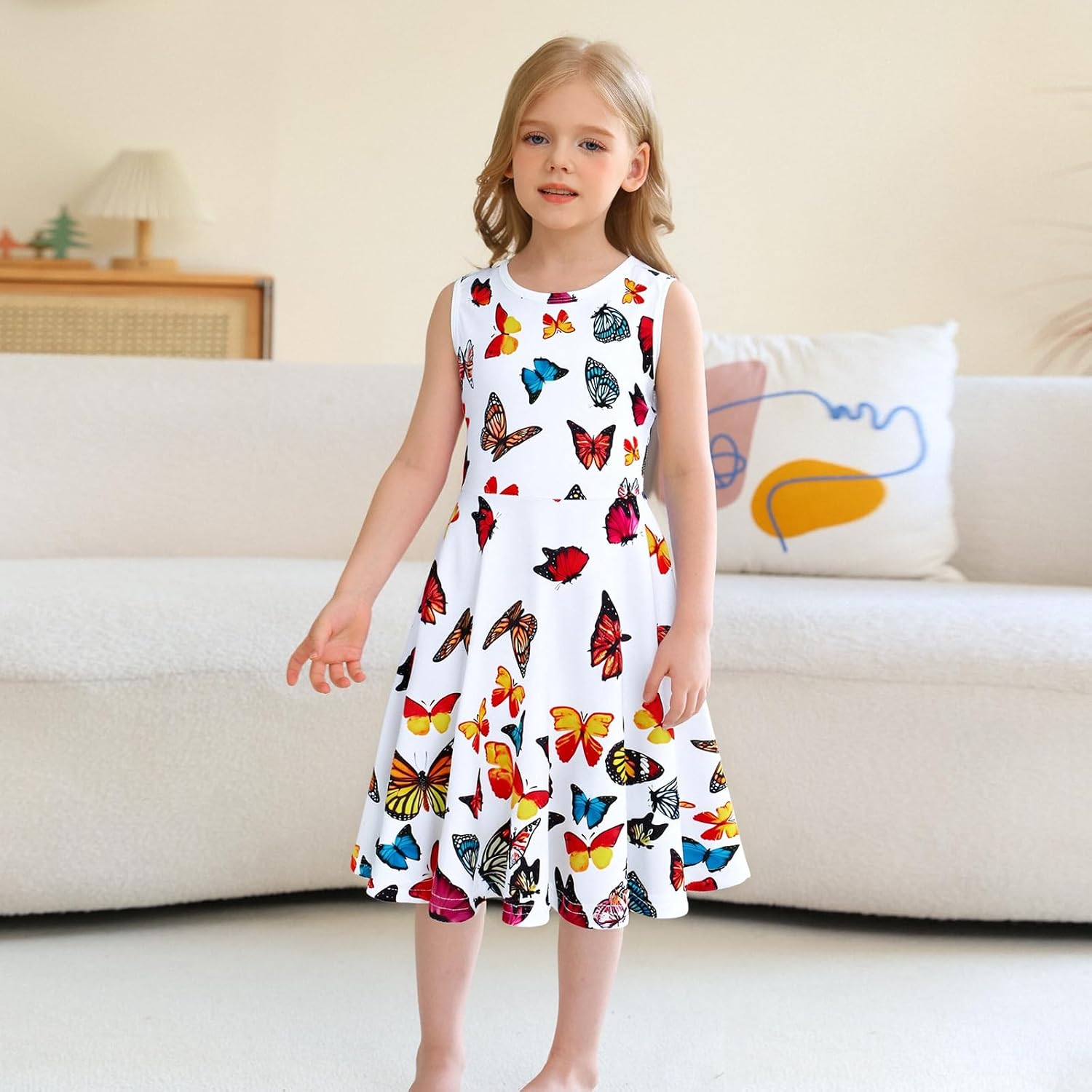 Detalle de Girls' Sleeveless Summer Dress