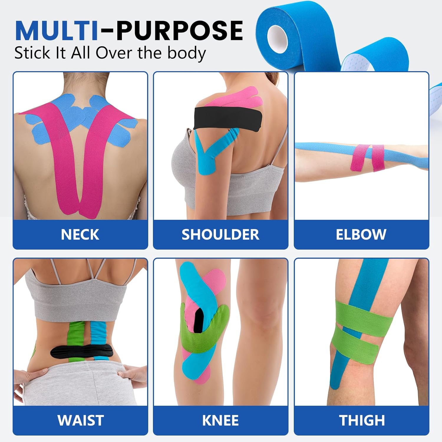 Thumbnail 3 de Kinesiology Tape 5 Rolls, 2 Inch