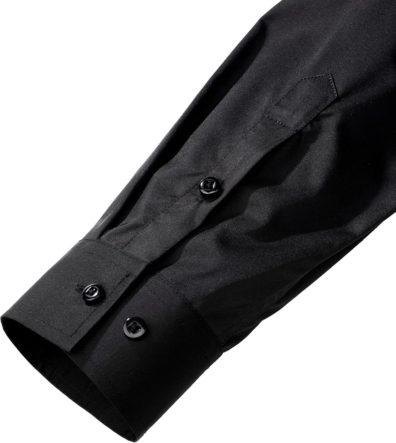 Thumbnail 4 de J.VER Men's Long Sleeve Stretch Dress Shirt – Non-Iron, Regular Fit, S-6XL