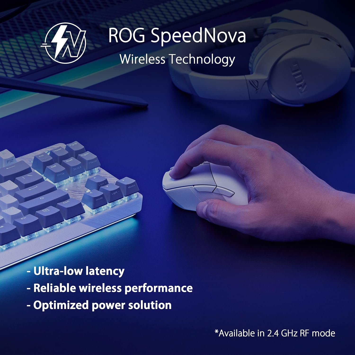 Thumbnail 2 de ASUS ROG Gladius III Wireless Aimpoint 36K DPI Gaming Mouse