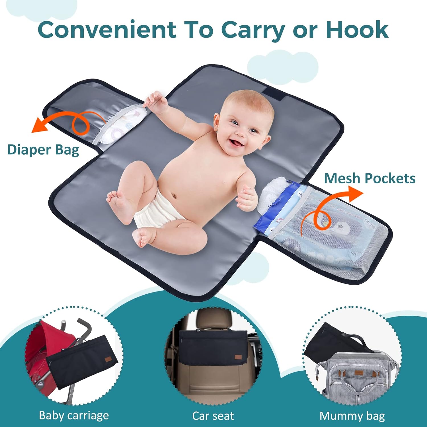 Thumbnail 3 de Gloppie Diaper Changing Mat Foldable 40x60 cm